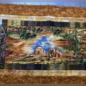 Desert Scene Quilted Wall Hanging